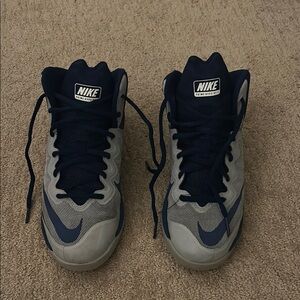Nike Blue and Gray High-Top Sneakers